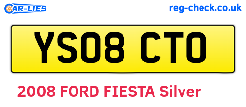 YS08CTO are the vehicle registration plates.