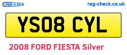 YS08CYL are the vehicle registration plates.