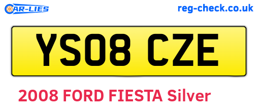 YS08CZE are the vehicle registration plates.