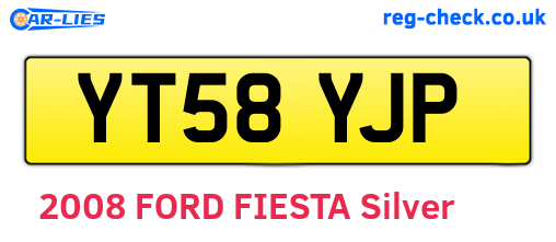 YT58YJP are the vehicle registration plates.