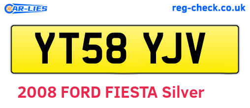YT58YJV are the vehicle registration plates.