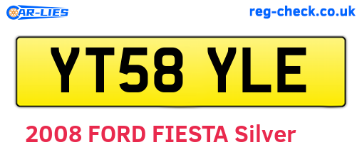 YT58YLE are the vehicle registration plates.