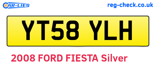 YT58YLH are the vehicle registration plates.