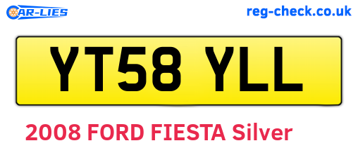 YT58YLL are the vehicle registration plates.