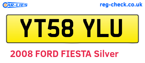 YT58YLU are the vehicle registration plates.