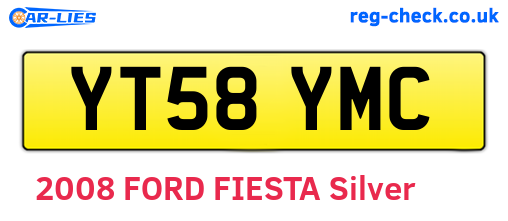 YT58YMC are the vehicle registration plates.