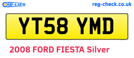 YT58YMD are the vehicle registration plates.