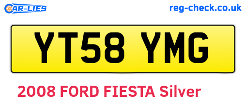 YT58YMG are the vehicle registration plates.