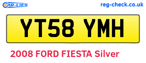 YT58YMH are the vehicle registration plates.
