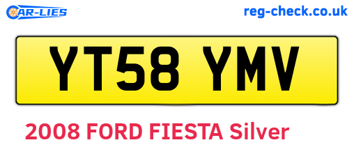 YT58YMV are the vehicle registration plates.