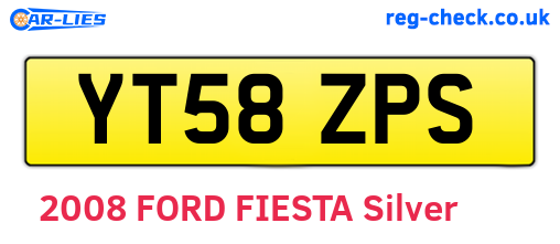 YT58ZPS are the vehicle registration plates.