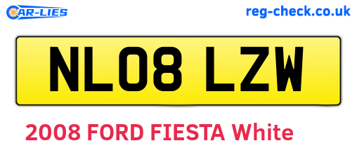 NL08LZW are the vehicle registration plates.