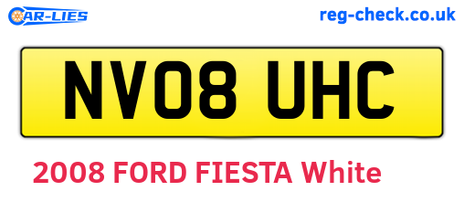 NV08UHC are the vehicle registration plates.