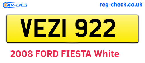 VEZ1922 are the vehicle registration plates.