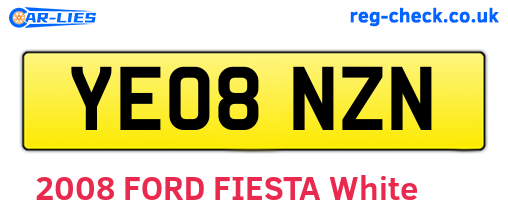 YE08NZN are the vehicle registration plates.