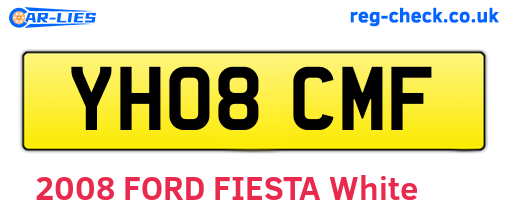 YH08CMF are the vehicle registration plates.