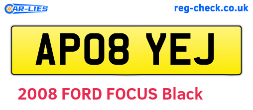 AP08YEJ are the vehicle registration plates.