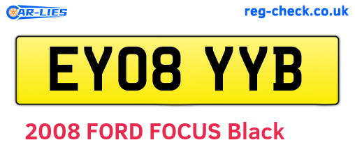 EY08YYB are the vehicle registration plates.