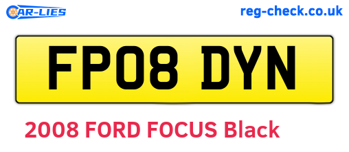 FP08DYN are the vehicle registration plates.