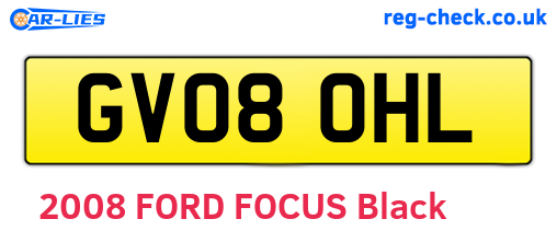 GV08OHL are the vehicle registration plates.