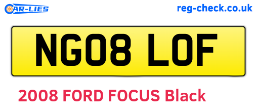 NG08LOF are the vehicle registration plates.
