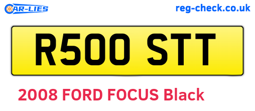 R500STT are the vehicle registration plates.