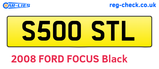 S500STL are the vehicle registration plates.
