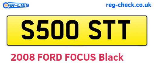S500STT are the vehicle registration plates.