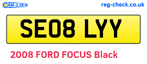 SE08LYY are the vehicle registration plates.