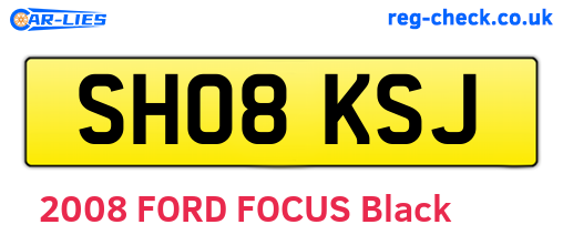 SH08KSJ are the vehicle registration plates.
