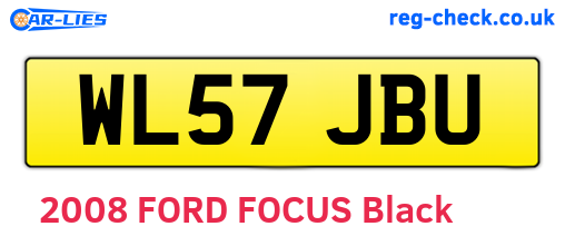 WL57JBU are the vehicle registration plates.