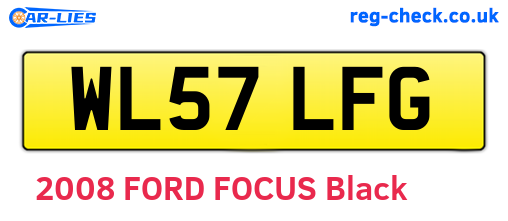 WL57LFG are the vehicle registration plates.