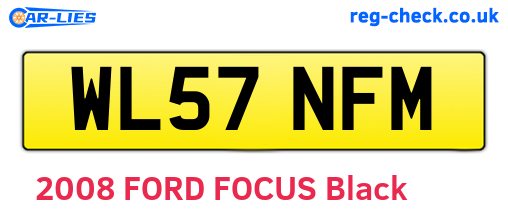 WL57NFM are the vehicle registration plates.