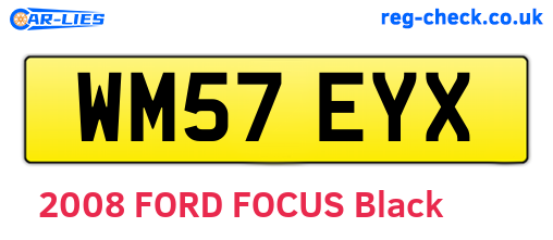 WM57EYX are the vehicle registration plates.