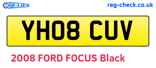 YH08CUV are the vehicle registration plates.
