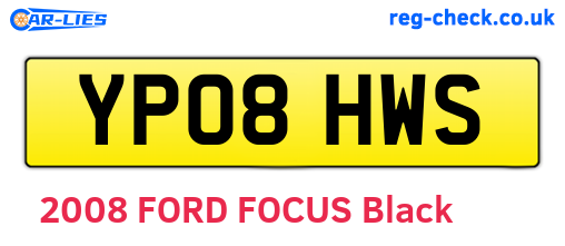 YP08HWS are the vehicle registration plates.