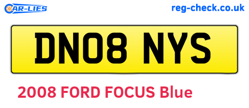 DN08NYS are the vehicle registration plates.