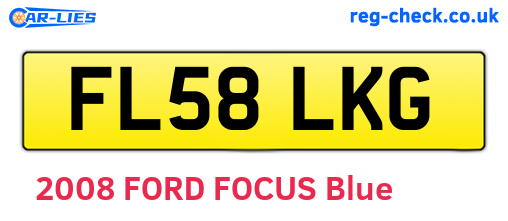 FL58LKG are the vehicle registration plates.