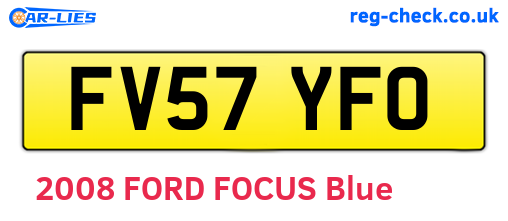 FV57YFO are the vehicle registration plates.