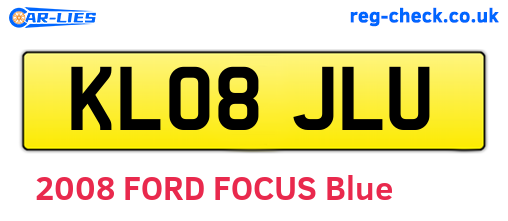 KL08JLU are the vehicle registration plates.