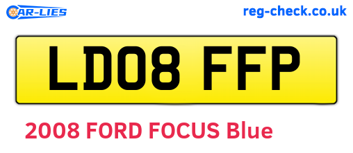 LD08FFP are the vehicle registration plates.