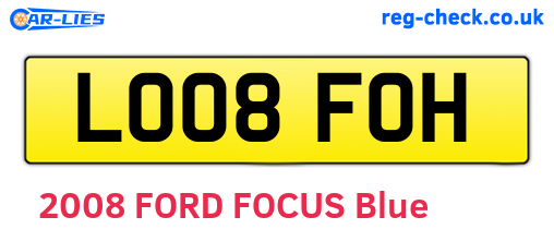 LO08FOH are the vehicle registration plates.