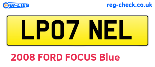 LP07NEL are the vehicle registration plates.