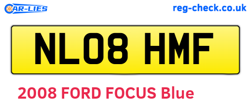 NL08HMF are the vehicle registration plates.