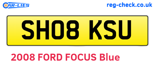 SH08KSU are the vehicle registration plates.