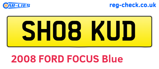 SH08KUD are the vehicle registration plates.