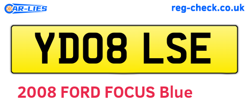 YD08LSE are the vehicle registration plates.