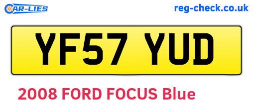 YF57YUD are the vehicle registration plates.
