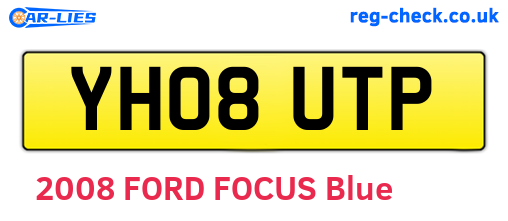 YH08UTP are the vehicle registration plates.