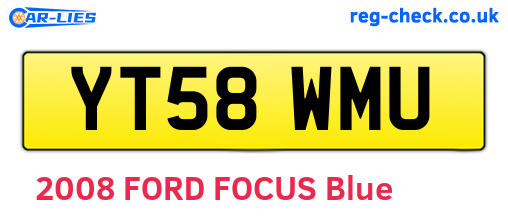 YT58WMU are the vehicle registration plates.